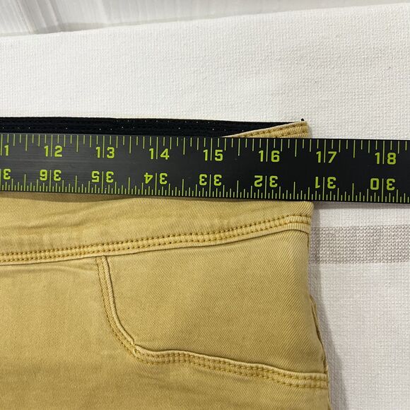 Coco + Carmen Jeans OMG Skinny Leg High Rise Stretch Denim Mustard Womens Large - Picture 4 of 10